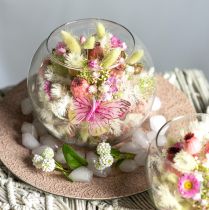 Artículo Florero de bolas florero de vidrio decoración de vidrio redondo Al11cm Ø15cm