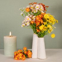 Artículo Ramo de flores artificiales de manzanilla para decoración estacional con ambiente, 27 cm, 3 piezas.