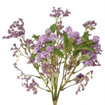 Artículo Ramo de flores artificiales flores de seda rama de bayas violeta 51cm
