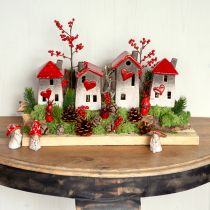 Artículo Figuras de gnomos de cuento de hadas – rojo con puntos blancos, 7,5 cm – decoración mágica para el jardín y el hogar – 6 piezas