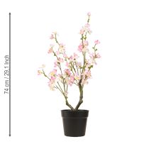 Artículo Almendro Planta Artificial Grande en Maceta Rosa Blanco 74cm