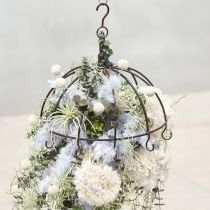 Artículo Corona de metal para colgar marrón óxido Ø31cm H31cm