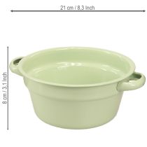 Artículo Bol decorativo de metal, color pastel, Ø17cm H8cm, 4 piezas