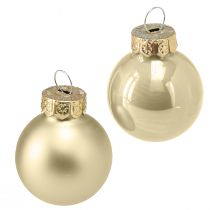 Artículo Mini bolas de árbol de Navidad bolas de árbol de perlas de vidrio Ø2,5cm 22 piezas