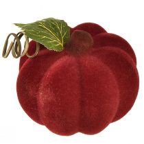 Artículo Mini decoración de calabaza flocada – surtido en colores otoñales 9,5cm 3 piezas