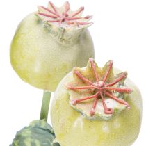 Artículo Ramo de amapolas artificiales decorativas, flores realistas para decoración del hogar, 61 cm, 3 piezas