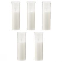 Artículo Recambio de velas para lápidas blancas 84h Al.17cm 5 uds.