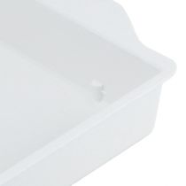 Artículo Bandeja para espuma floral OASIS® Blanca 23×11×2,5cm 25 pzas