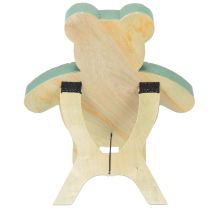 Artículo Figura de oso de peluche de espuma floral con soporte, 48,5 cm x 42 cm, 5 cm de alto, 1 pieza.