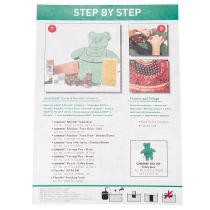 Artículo Figura de oso de peluche de espuma floral con soporte, 48,5 cm x 42 cm, 5 cm de alto, 1 pieza.