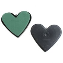 Artículo Corazón de material enchufable con base 13cm 6uds