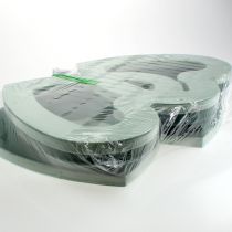 Artículo Espuma húmeda floral dúo corazón 37cm con ventosa 2 piezas