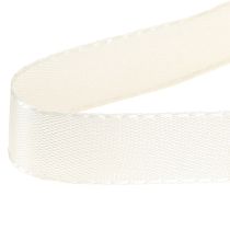 Artículo Cinta decorativa para regalo, cinta color crema con orillo, 15 mm, 3 m, 10 unidades
