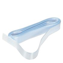 Artículo Cinta decorativa para regalo, cinta azul claro, orillo azul, 15 mm, 3 m, 10 unidades