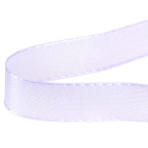 Artículo Cinta decorativa para regalo, cinta morada con orillo, 15 mm, 3 m, 10 unidades