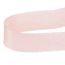 Artículo Cinta decorativa de regalo, cinta rosa con orillo, 15 mm, 3 m, 10 unidades