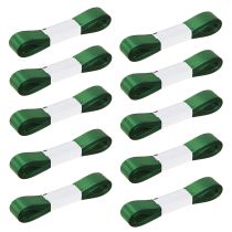 Artículo Cinta decorativa de regalo verde con orillo verde oscuro 15 mm 3 m x 10 unidades