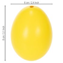 Artículo Huevos de Pascua decorativos, huevos de ganso auténticos para una decoración primaveral, 8 cm, 10 unidades.