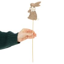Artículo Figura decorativa de conejo de Pascua para decoraciones primaverales y acentos de temporada, 42 cm, 8 piezas