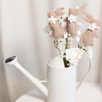 Artículo Figura decorativa de conejo de Pascua para decoraciones primaverales y acentos de temporada, 42 cm, 8 piezas