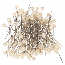 Artículo Alfileres con cabeza de perla Ø6 mm 65 mm Champagne