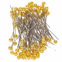 Artículo Agujas con cabeza de perla Ø6mm 65mm oro