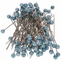 Artículo Broches de turquesa con cabeza de perla, Ø6 mm, 65 mm