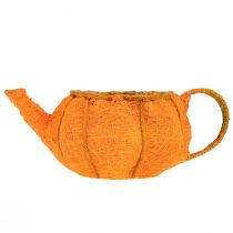 Artículo Jardinera calabaza decoración naranja amarillo-verde Ø19cm H12cm