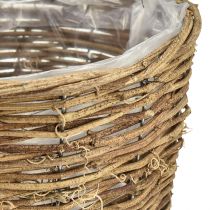 Artículo Cesta para plantas de macetero de vid natural 20cmx17cmx14cm