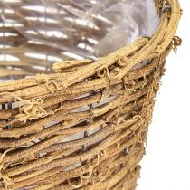 Artículo Cesta para plantas maceta macetero enredadera natural Ø25cm H22,5cm