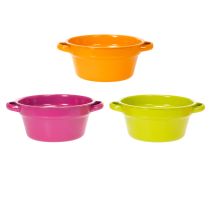 Artículo Maceta metálica, diseño original para espacios sofisticados y decoración elegante, 17 cm, 3 unidades.