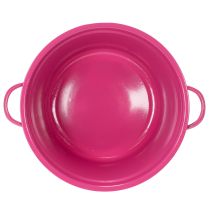 Artículo Macetero de chapa metálica, decoración primaveral para el salón, 25 cm, 3 unidades