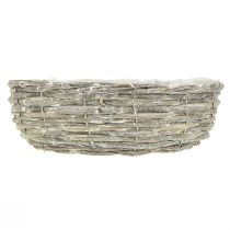 Artículo Macetero aro para plantas sauce blanco natural Ø35/30cm juego de 2