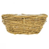Artículo Cuenco para plantas cuenco redondo de vid natural Ø23cm H9.5cm
