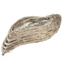 Artículo Planta barco planta ola ratán blanco natural 45x16cm