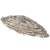 Artículo Botes de plantas enredaderas de ratán blanco natural 40x13cm 2ud