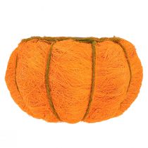 Artículo Maceta calabaza decorativa sisal naranja/amarillo-verde Ø21cm H12cm