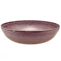 Artículo Elegante cuenco de plástico morado 37x10,5 cm - versátil para decoración - 3 piezas