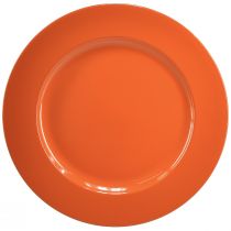 Artículo Platos de Plástico Naranja – 28cm – Ideales para Fiestas y Decoración – Pack de 4