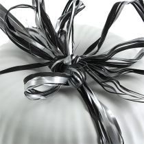 Cinta de rafia cinta de regalo de plata negra cinta decorativa 200m