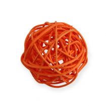 Bolas de ratán Ø4,5cm naranja surtido 30pcs