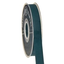 Artículo Cinta de terciopelo azul, cinta de joyería, cinta de regalo azul, 15 mm, 7 m