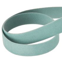 Artículo Cinta de terciopelo azul claro, cinta decorativa, cinta de regalo azul, 15 mm, 7 m