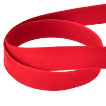 Artículo Cinta de terciopelo roja decorativa terciopelo 15mm 7m
