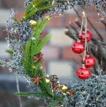 Artículo Colgador de campanas campanas navideñas rojas 28 cm juego de 2