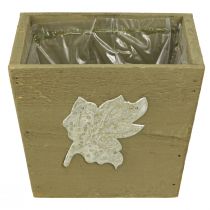 Artículo Jardinera de madera shabby chic caja de madera verde 11×14,5×14cm