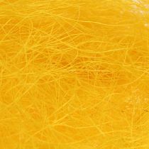 Decoración primavera, sisal amarillo, lana de sisal 300g