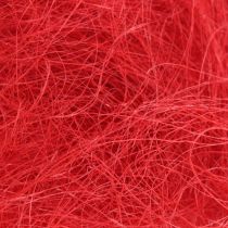 Artículo Sisal rojo, decoración navideña, lana de sisal 300g