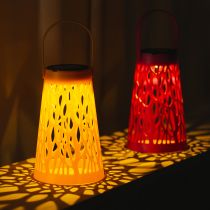 Artículo Farol solar para exterior, perfecto para acogedoras tardes de verano en el jardín y la terraza, 26 cm, 2 piezas