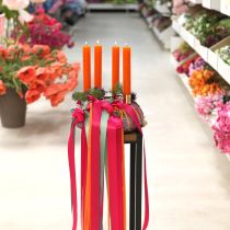 Artículo Velas cónicas de color naranja 34 mm x 240 mm 4 piezas